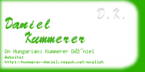 daniel kummerer business card